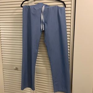 Figs heathered denim Livingston S/P scrub pants